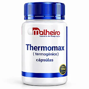 ThermoMax Malheiro - Termogênico com Cafeína 30 Doses - Cafeína + Capsiate + Picolinato de Cromo - Farmácia Malheiro