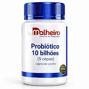 Probiótico 10 Bilhões – 30 Cápsulas Gastro Resistentes para Flora Intestinal | Farmácia Malheiro