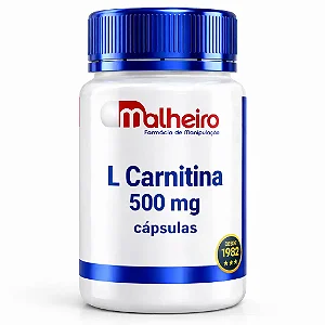 L-Carnitina 500 mg – Energia e Uso de Gorduras como Energia | Farmácia Malheiro