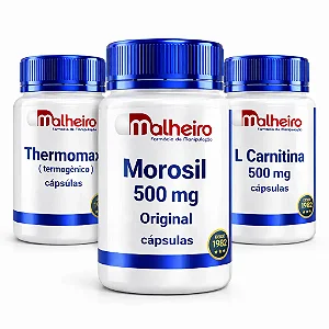 Kit Queima de Gordura | Morosil + L-Carnitina + Thermomax – Farmácia Malheiro