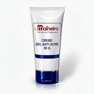Creme Gel Anti Acne Malheiro 30 g – Tratamento Tópico Noturno para Pele Acneica