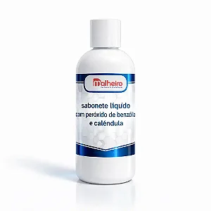 Sabonete Líquido com Peróxido de Benzoíla e Calêndula 100 ml | Limpeza Antisséptica e Suavizante