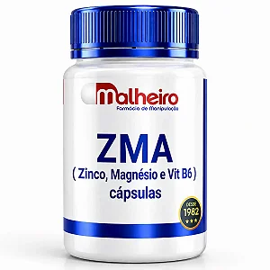 ZMA (Magnésio Quelato, Zinco e Vitamina B6) – Suporte Muscular, Recuperação e Sono