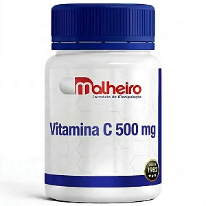 Vitamina C 500 mg em Cápsulas | Imunidade e Antioxidante | Farmácia Malheiro