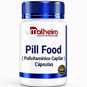 Pill Food – Polivitamínico Capilar para Força, Crescimento e Vitalidade dos Cabelos