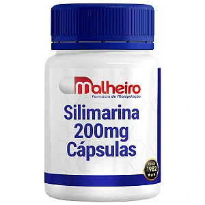 Silimarina 200 mg Cápsulas – Antioxidante - Saúde Hepática