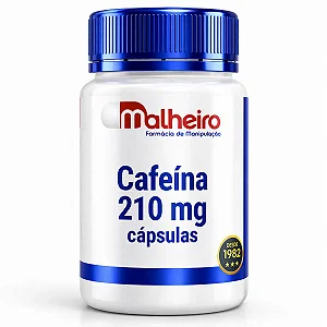 Cafeína 210 mg – Energia, Foco e Desempenho | Farmácia Malheiro