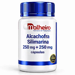Alcachofra 250 mg + Silimarina 250 mg – Suporte Hepático e Digestivo