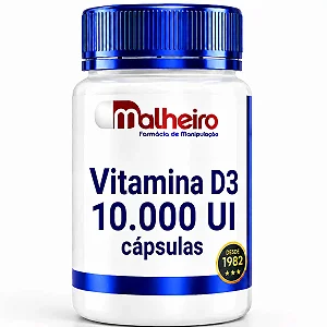 Vitamina D3 10.000 UI – Potente Suporte Imunológico e Saúde Óssea