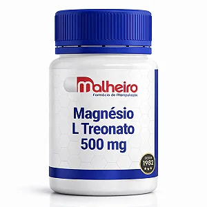 Magnésio L Treonato 500 mg – Suporte Cognitivo com Alta Biodisponibilidade