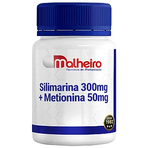 Silimarina 300 mg + Metionina 50 mg – Fígado Saudável e Protegido