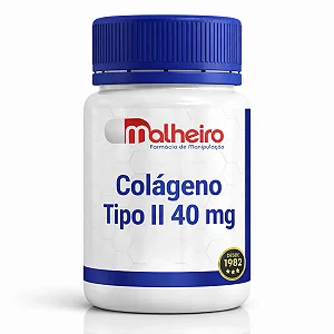 Colágeno Tipo II 40 mg ( Colágeno Não Hidrolisado ) – Suporte Imunológico e Articular