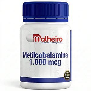 Metilcobalamina 1000 mcg – Vitamina B12 Ativa para Energia, Cérebro e Bem-Estar