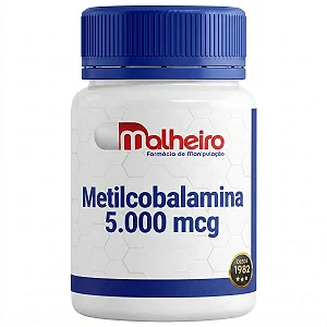 Metilcobalamina 5000 mcg – Reposição Avançada de Vitamina B12 Ativa