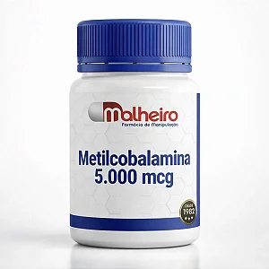 Metilcobalamina 5000 mcg – Vitamina B12 Ativa para Energia e Saúde Neurológica