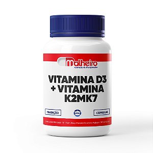 Vitamina D3 10.000 UI + Vitamina K2MK7 200 mcg – Alta Concentração e Sinergia Óssea