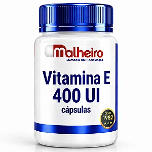 Vitamina E 400 UI – Antioxidante Natural para Saúde Celular e Imunidade