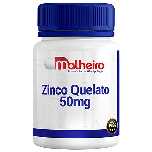 Zinco Quelato 50 mg – Imunidade, Cicatrização e Saúde Celular