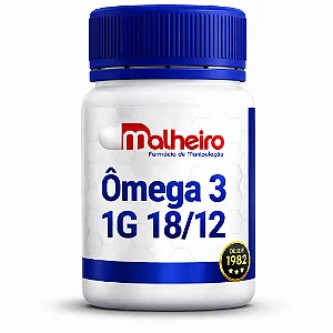 Ômega 3 (Óleo de Peixe) 1G 18/12 – Suporte Cardiovascular e Cognitivo