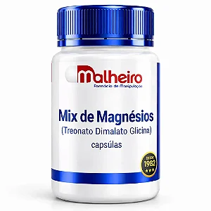 Mix de Magnésios ( Treonato ) - Blend com Treonato, Dimalato e Glicina para Desempenho Físico e Cognitivo