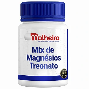 Mix de Magnésios - Blend com Treonato, Dimalato e Glicina para Desempenho Físico e Cognitivo