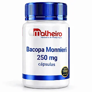Bacopa Monnieri 250 mg – Clareza Mental, Concentração e Memória