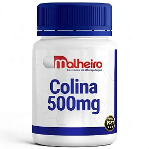 Colina 500 mg: Suporte Cognitivo e Saúde Hepática