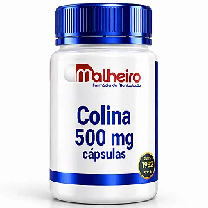 Colina 500 mg: Suporte Cognitivo e Saúde Hepática