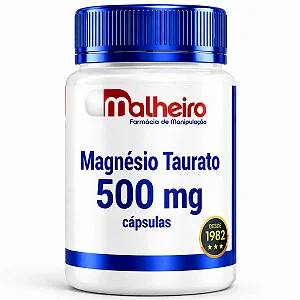 Magnésio Taurato 500 mg – Apoio Cognitivo e Cardiovascular