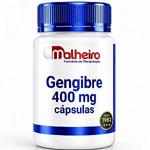 Gengibre 400 mg – Termogênico Natural e Digestivo