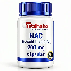 NAC 200 mg ( N Acetil Cisteína ) – Suporte Antioxidante e Auxílio Respiratório