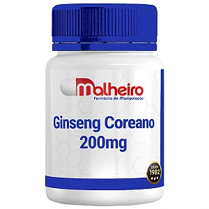 Ginseng Coreano 200 mg – Energia, foco e equilíbrio natural