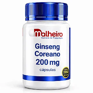 Ginseng Coreano 200 mg – Energia, foco e equilíbrio natural