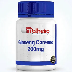 Ginseng Coreano 200 mg – Energia, foco e equilíbrio natural