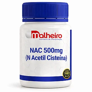 NAC 500 mg ( N Acetil Cisteína ) – Suporte Respiratório e Defesa Antioxidante