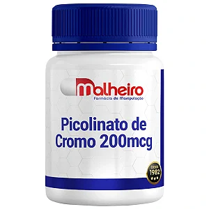 Picolinato de Cromo 200 mcg – Auxílio Metabólico e Controle Glicêmico