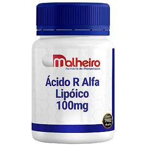 Ácido R Alfa Lipóico 100 mg Cápsulas Gatro Resistentes - Antioxidante de Alta Potência Celular