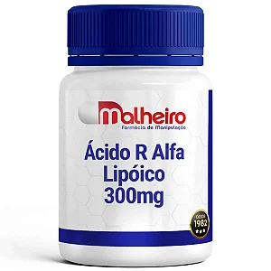 Ácido R Alfa Lipóico 300 mg Cápsulas Gastro Resistentes – Potente Antioxidante Celular