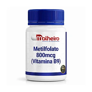 Metilfolato 800 mcg – Vitamina B9 Ativa para Saúde Celular e Neurológica