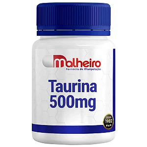 Taurina 500 mg – Energia, Foco e Recuperação Muscular | Suplemento de Taurina