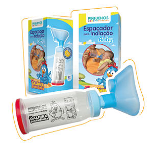 Pequenos Cuidados Espaçador para Inalação Baby Galinha Pintadinha