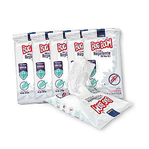 Bug Boom Lenço Repelente 6 Unidades Kit