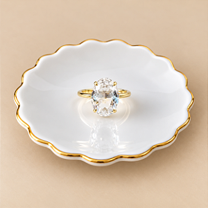 Anel Cristal Oval - Cristal
