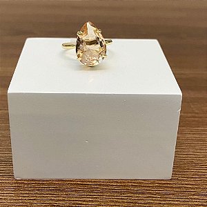 Anel Cristal Gota - Morganita