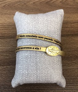 Pulseira de Couro - Maria Concebida