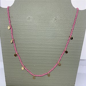 Colar Choker Bebela - Rosa Claro