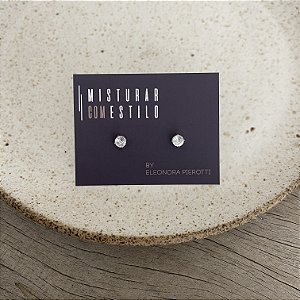 Solitário De Zirconia - P - Rodio