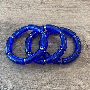 Bracelete Ana - Azul Semitranparente