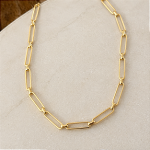 Choker Retangular Fina Com Entremeios