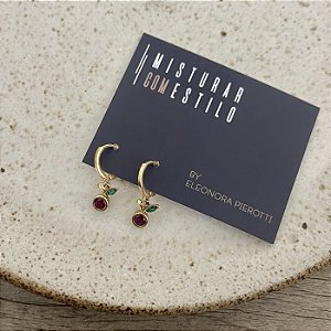 Argola Betina de Cereja